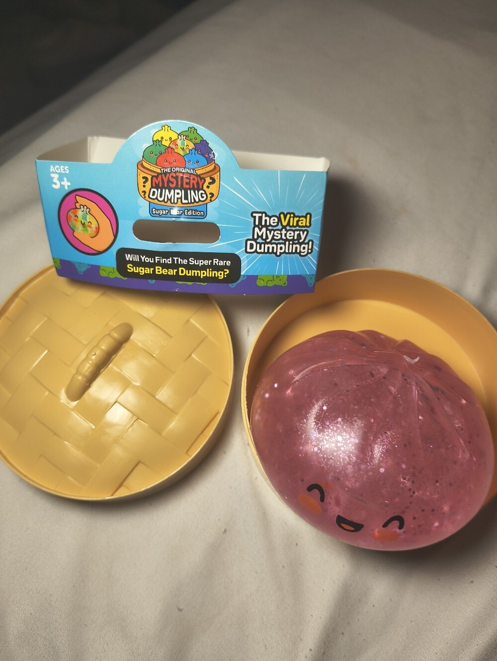 Sugar Bear Dumpling Pink Glitter